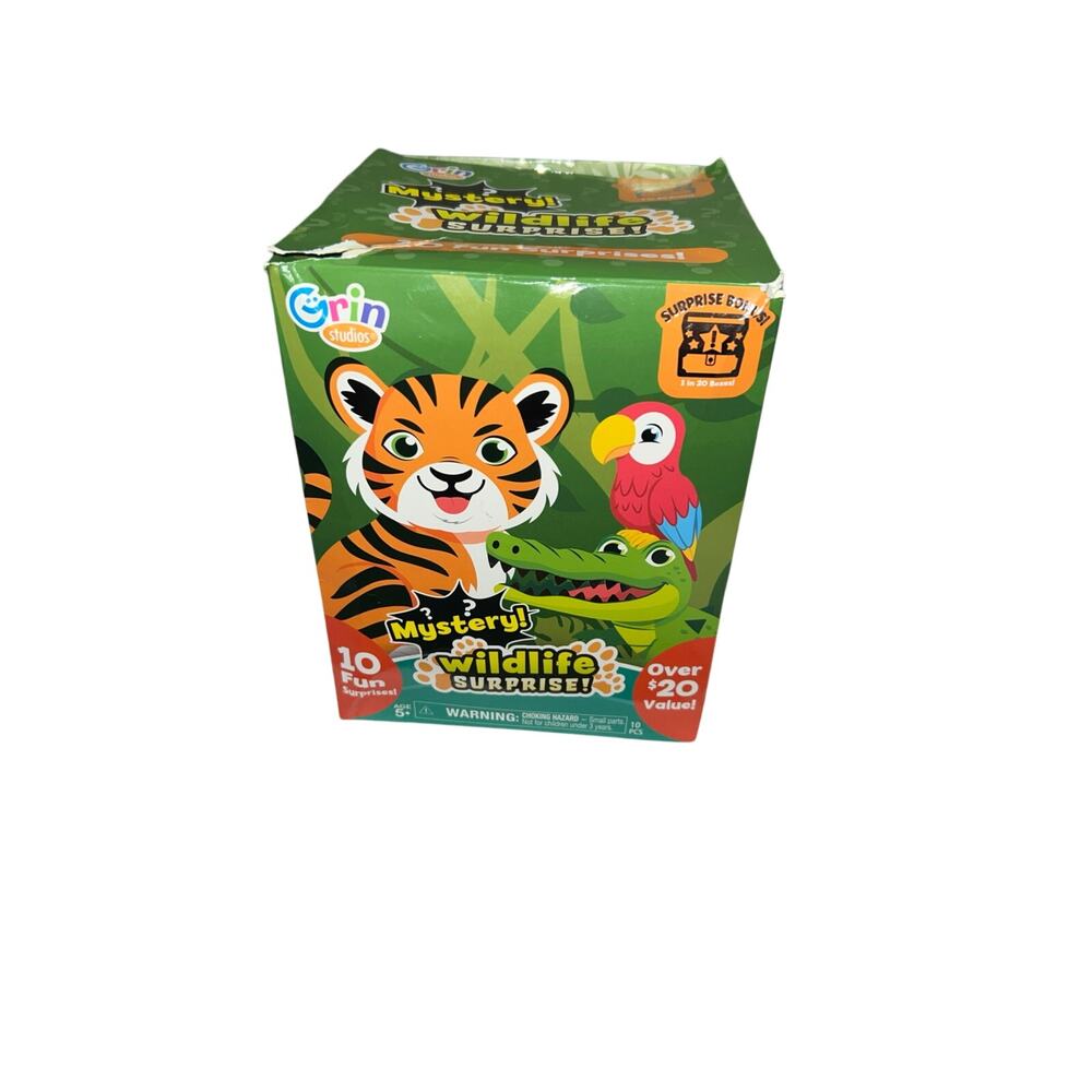 Grin Studios Wildlife Surprise Mystery Box 10 Fun Surprises